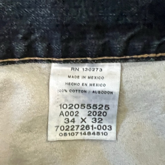 Lee Relaxed Fit 34 X 32 dark wash jeans - Picture 6 of 6